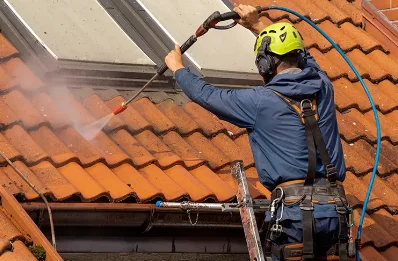 Démoussage et hydrofuge de toiture à Lidrezing